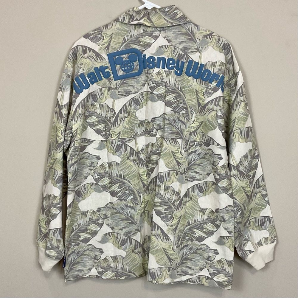 Walt Disney World Jacket Tropical Linen Blend Sz S New Shacket Spirit Jersey WDW